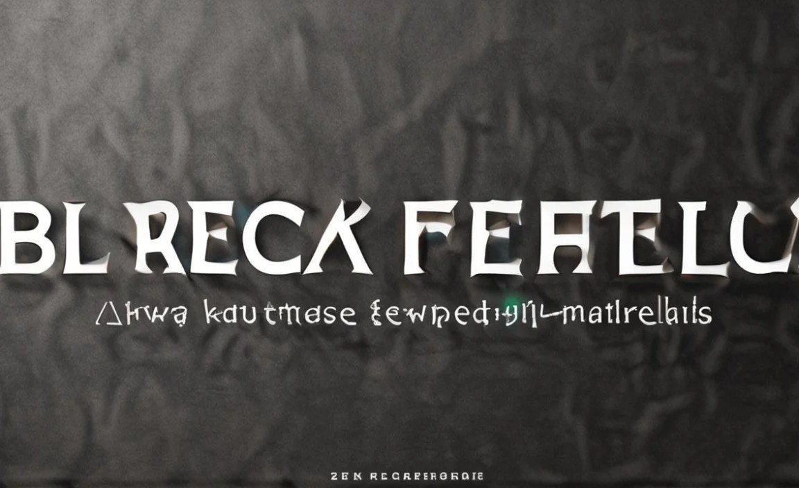 Blackletter Font