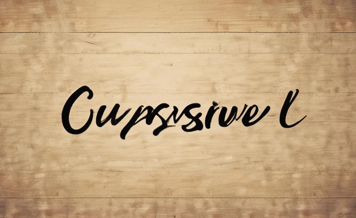 Can a simple cursive ‘L’ still be stylish?