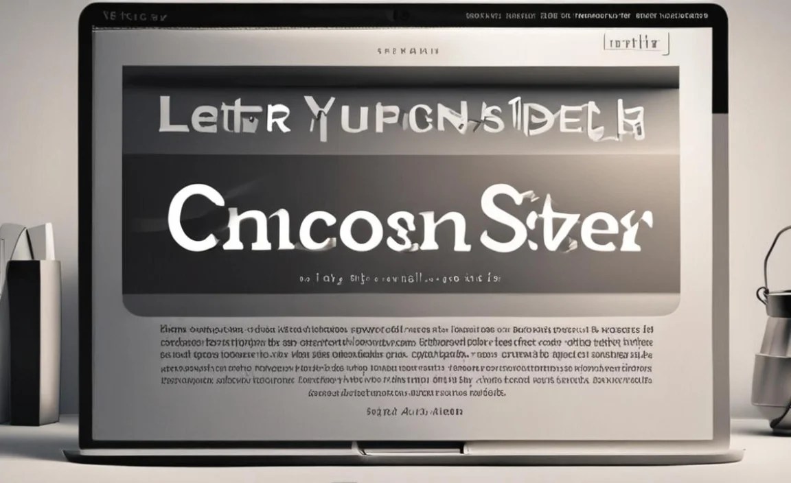 Capitalization And Typeface
