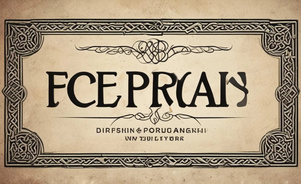Celtic Font