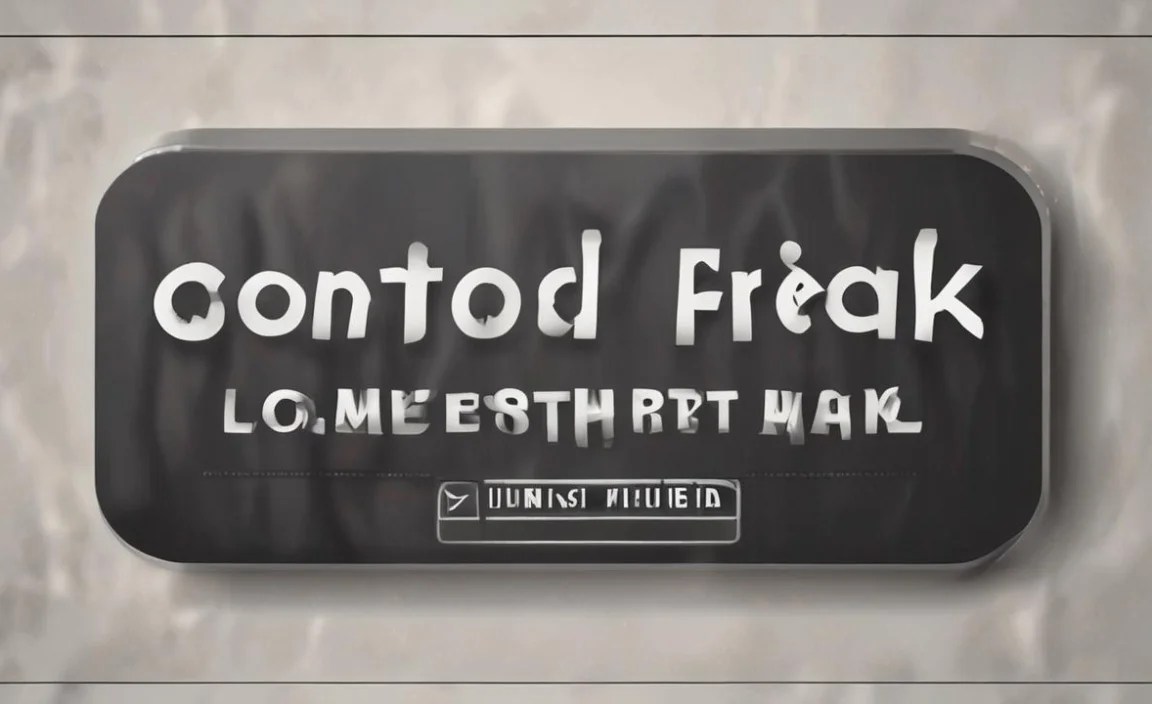Control Freak&nbsp; Font Alternative