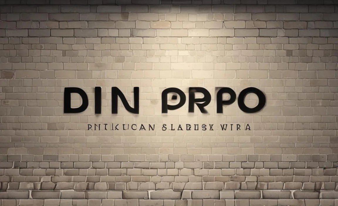 DIN Pro Font Family Includes
