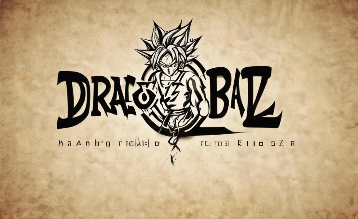 Dragon Ball Z Font Family Includes