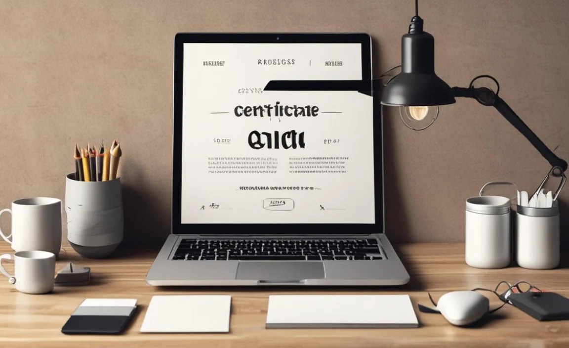 Font Size And Style For Certificates