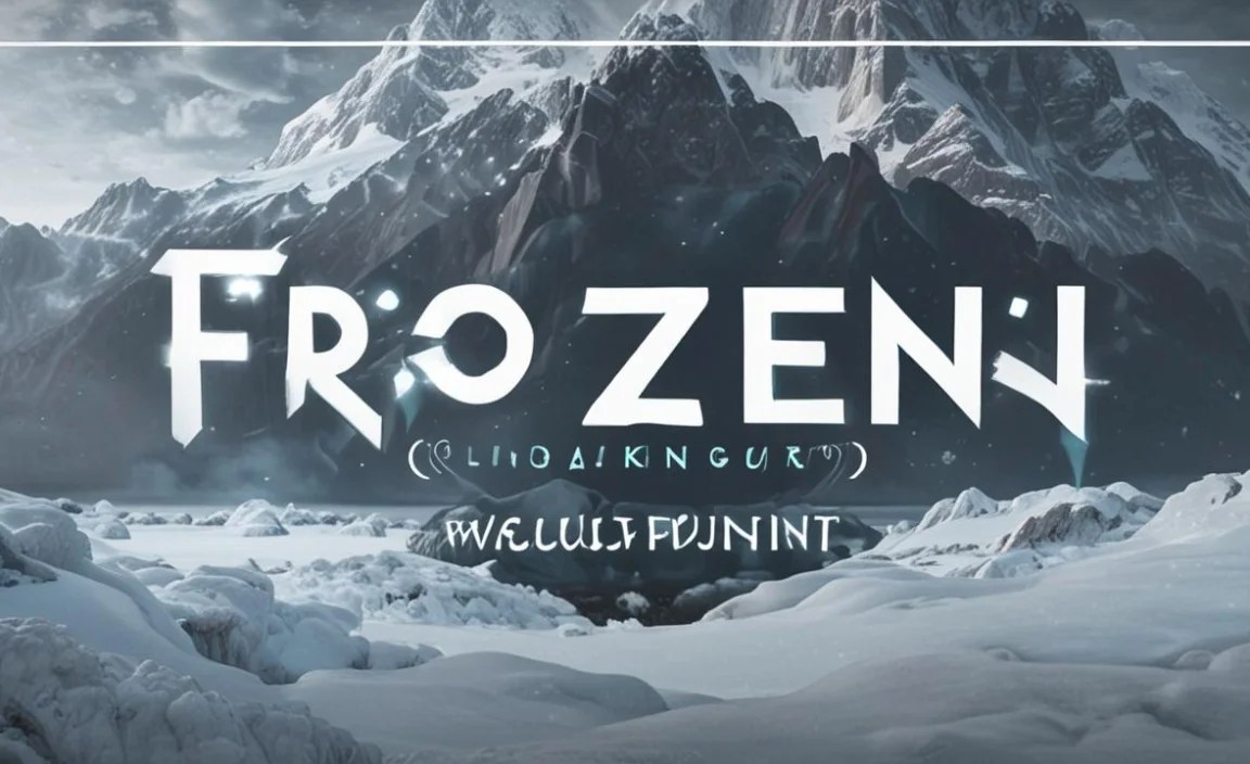Frozen Font Alternative