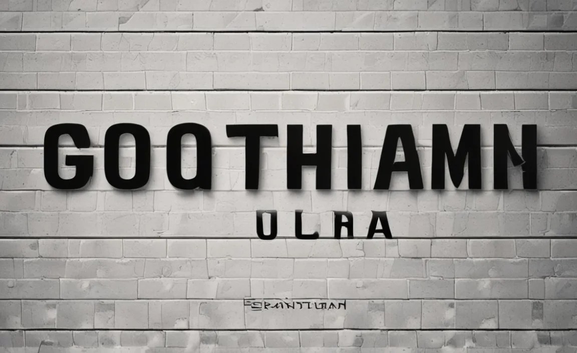 Gotham Ultra Font Information