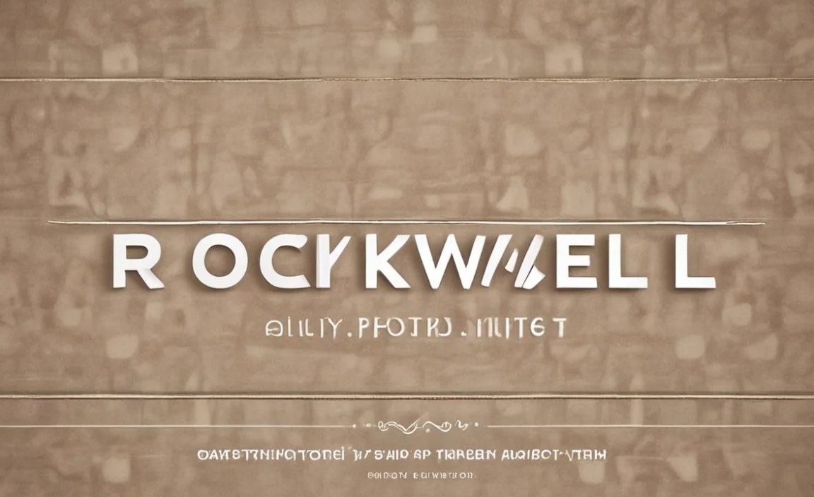 How To Access Rockwell Font