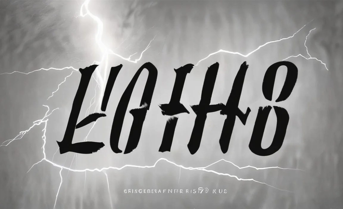 Lightning Font Family Includes