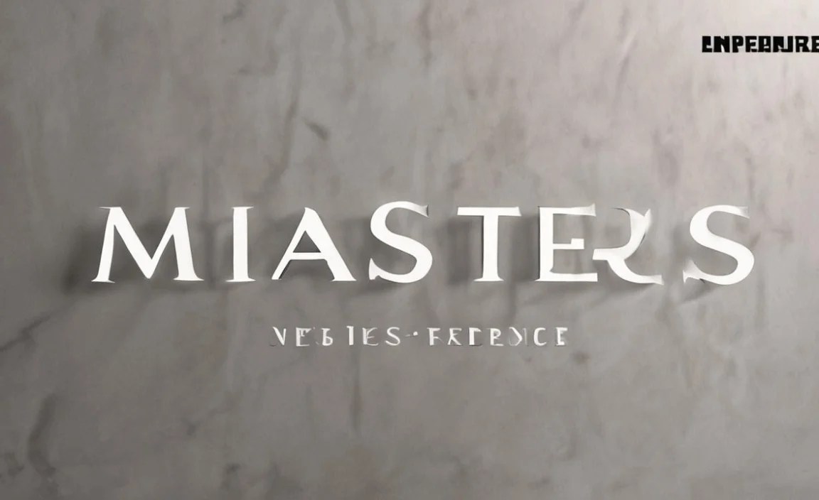 Masters Font Alternative