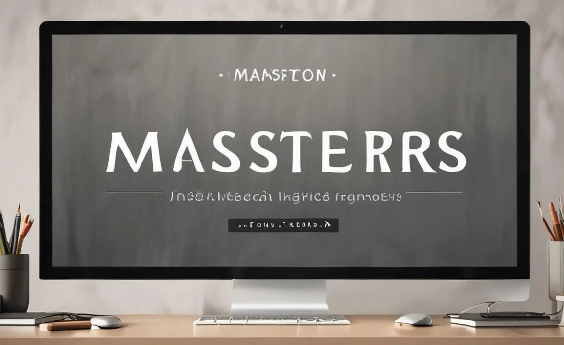 Masters Font Family Includes