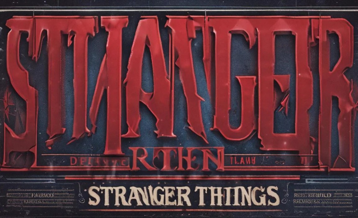 Stranger Things Font Information