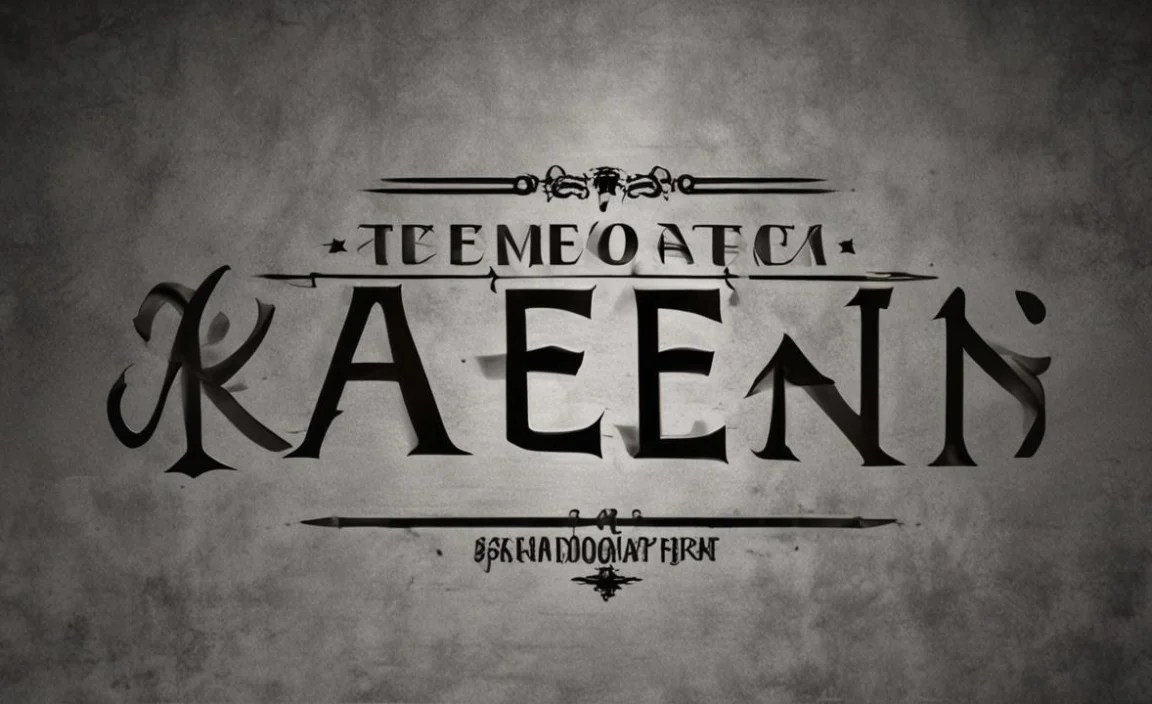 Vintage Fonts for Metal Design