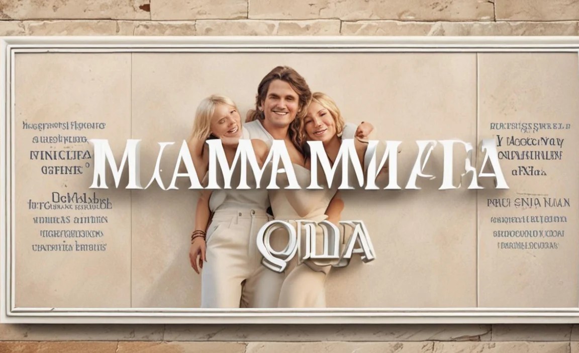 What Is The Mamma Mia Font?