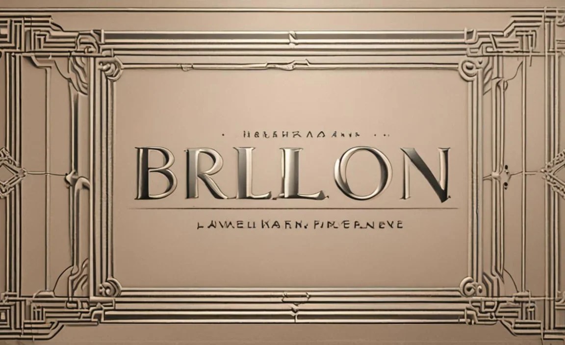 Where Brilon Font Is In Use