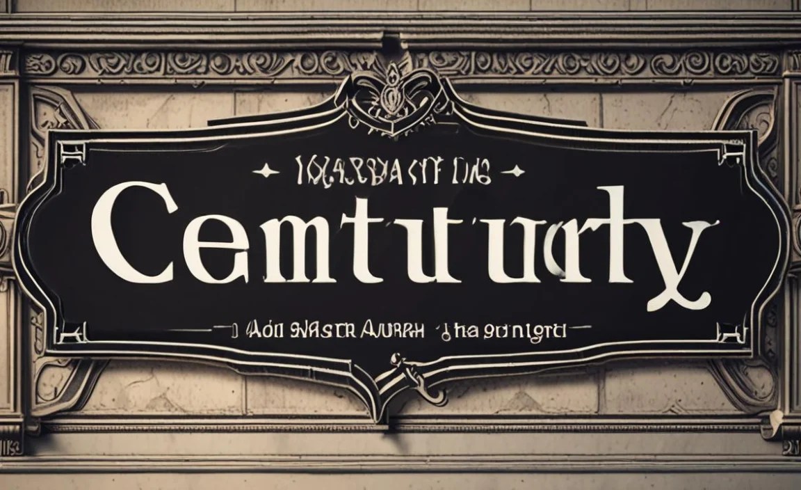Where Century Gothic Font Is in Use
