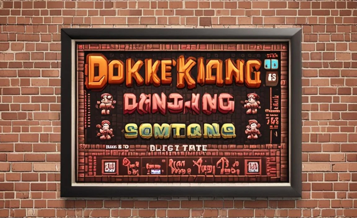Where Donkey Kong Font Is In Use
