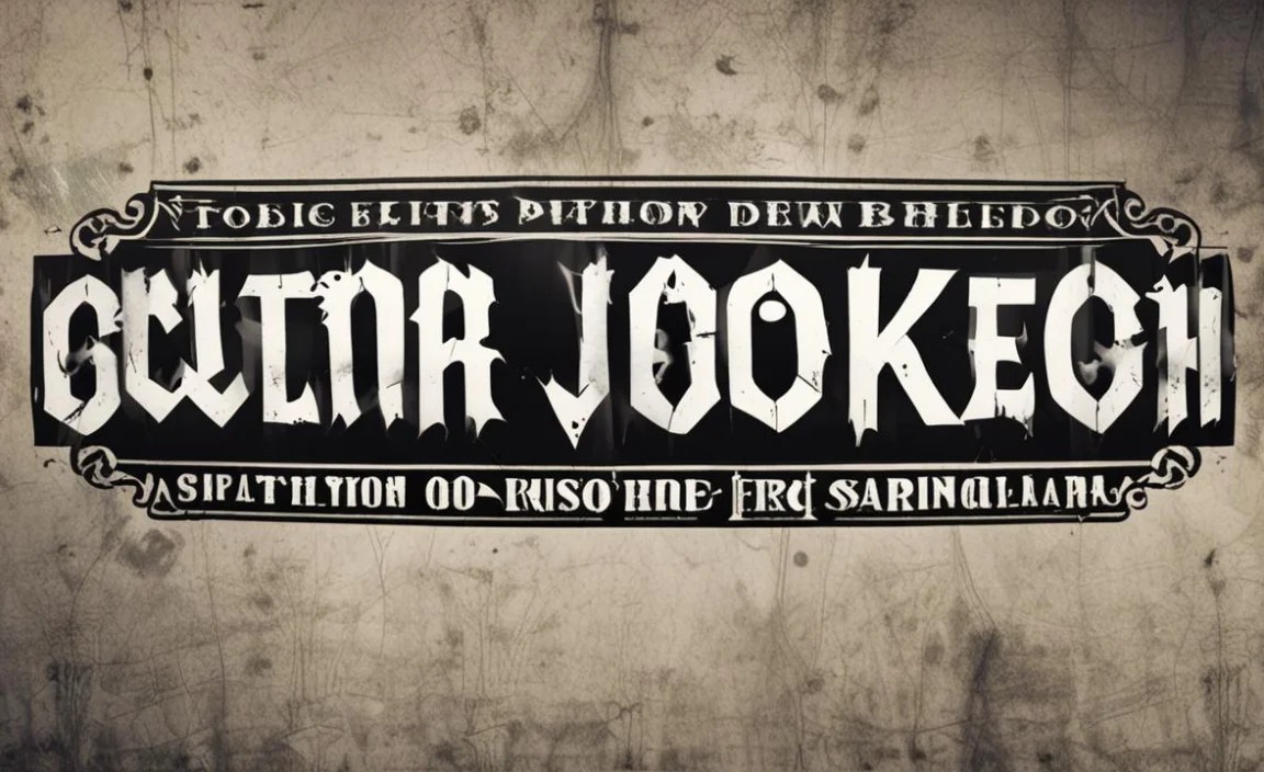 Where Gothic Joker Font Is In Use