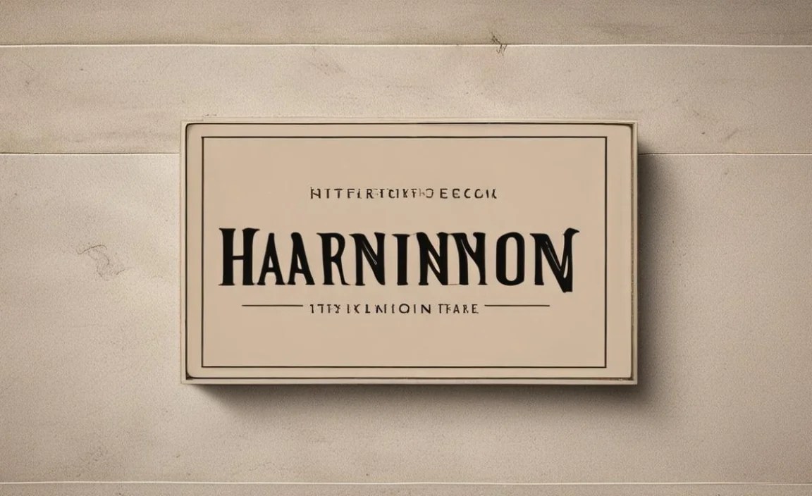 Where Harrington Font Is In Use