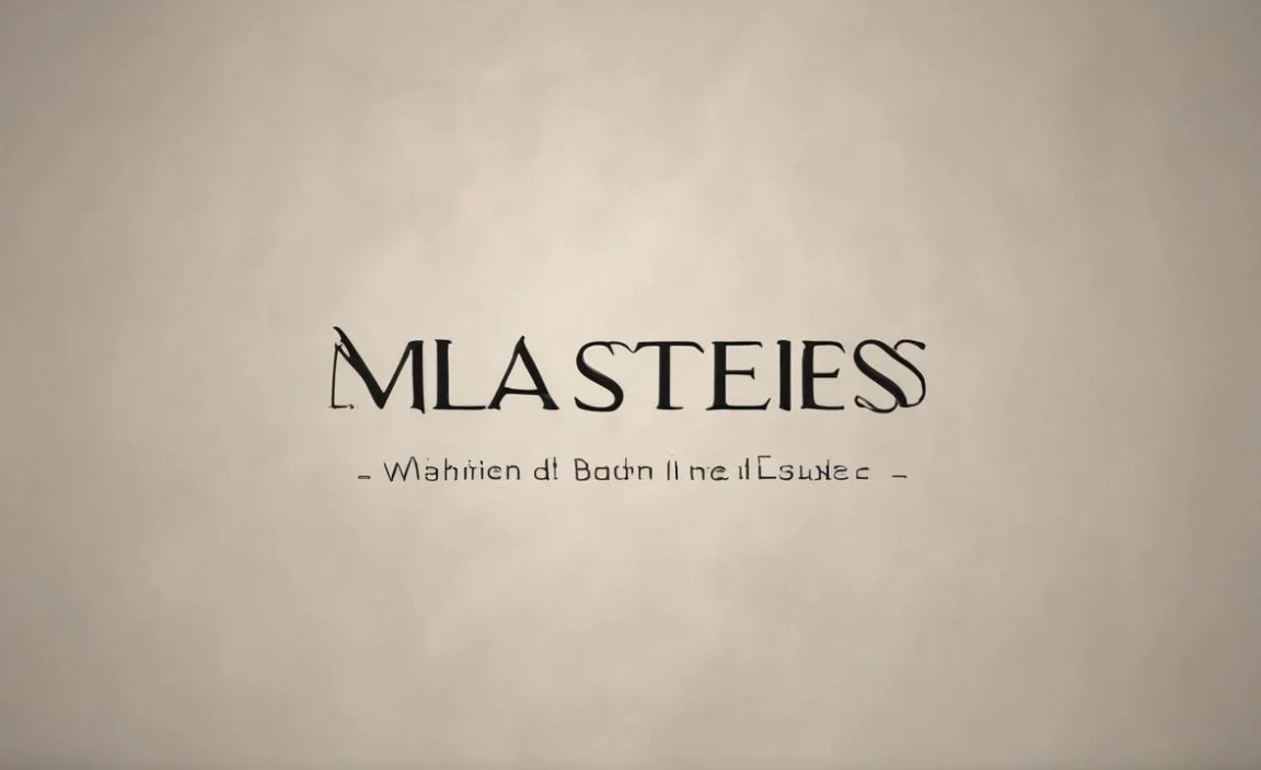 Where Masters Font Is In Use