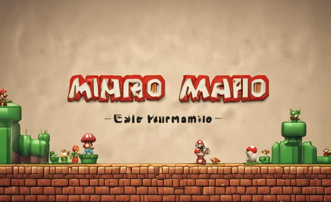 Where Super Mario Font is In Use