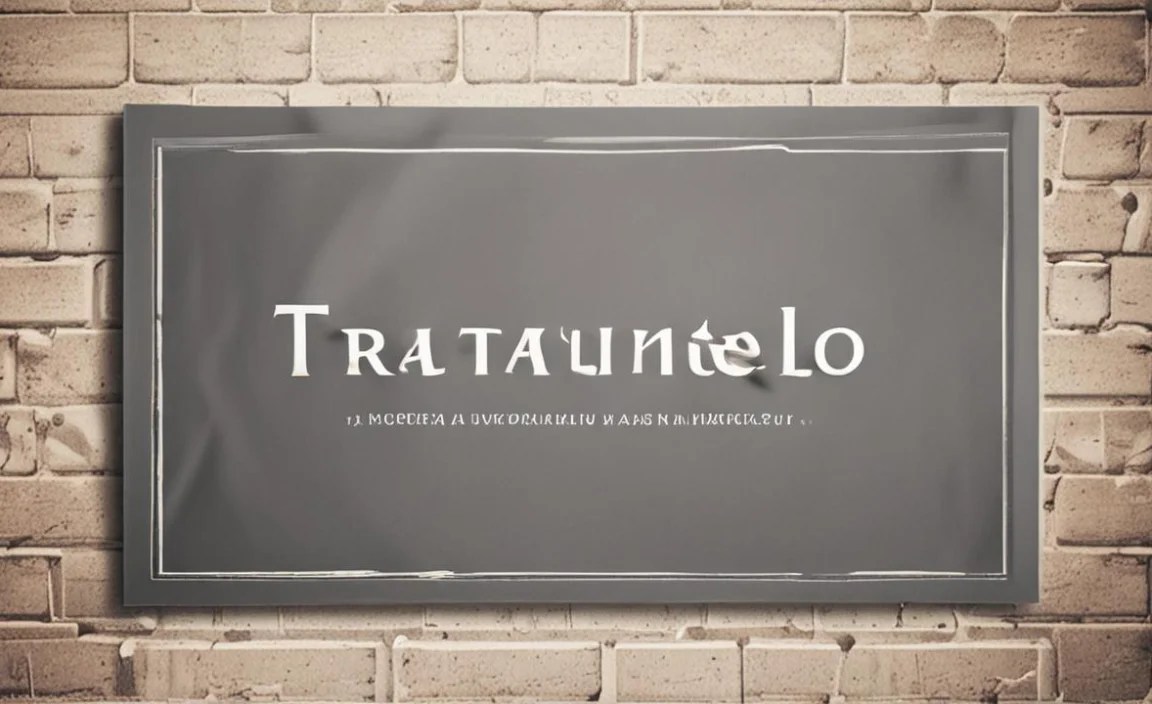 Where Trattatello Font Is In Use