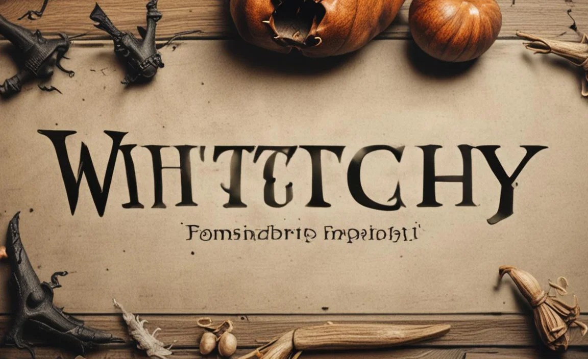 Where Witchy Font Is In Use