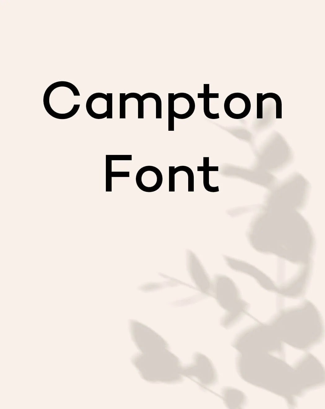Campton Font Free Download