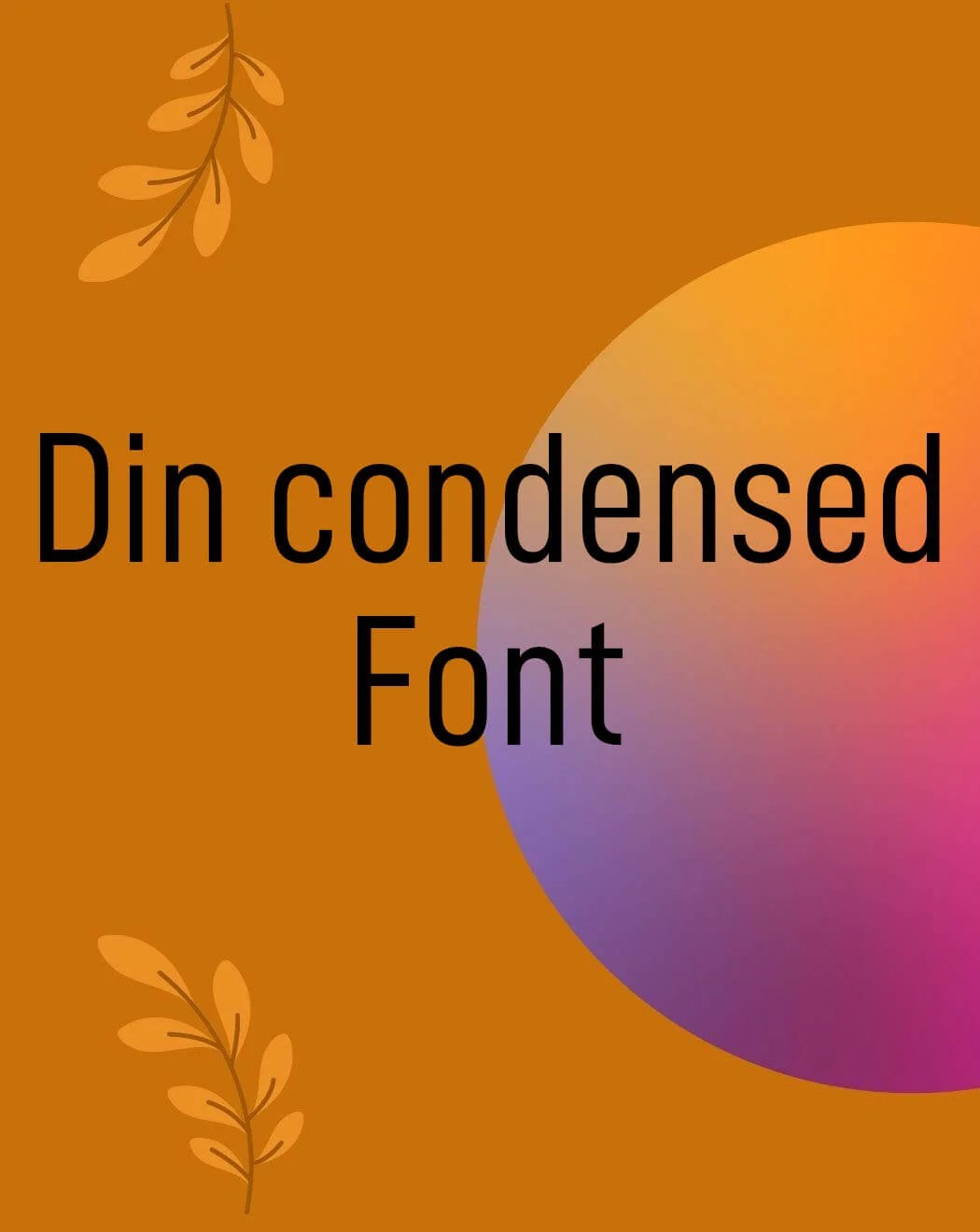 Din Condensed Font Free Download
