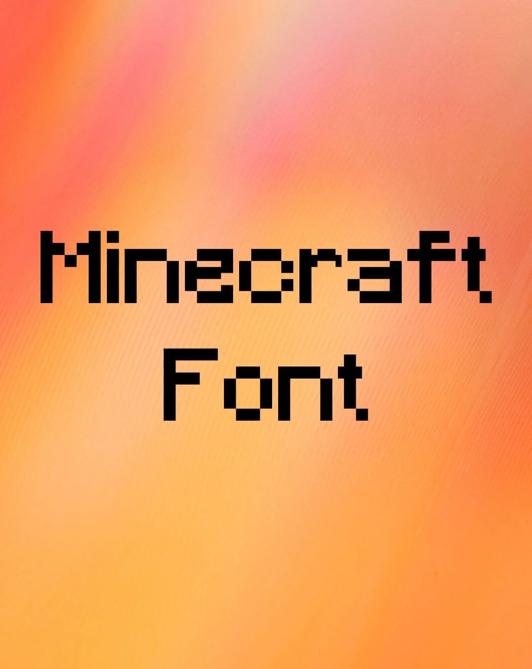 Minecraft Font Free Download
