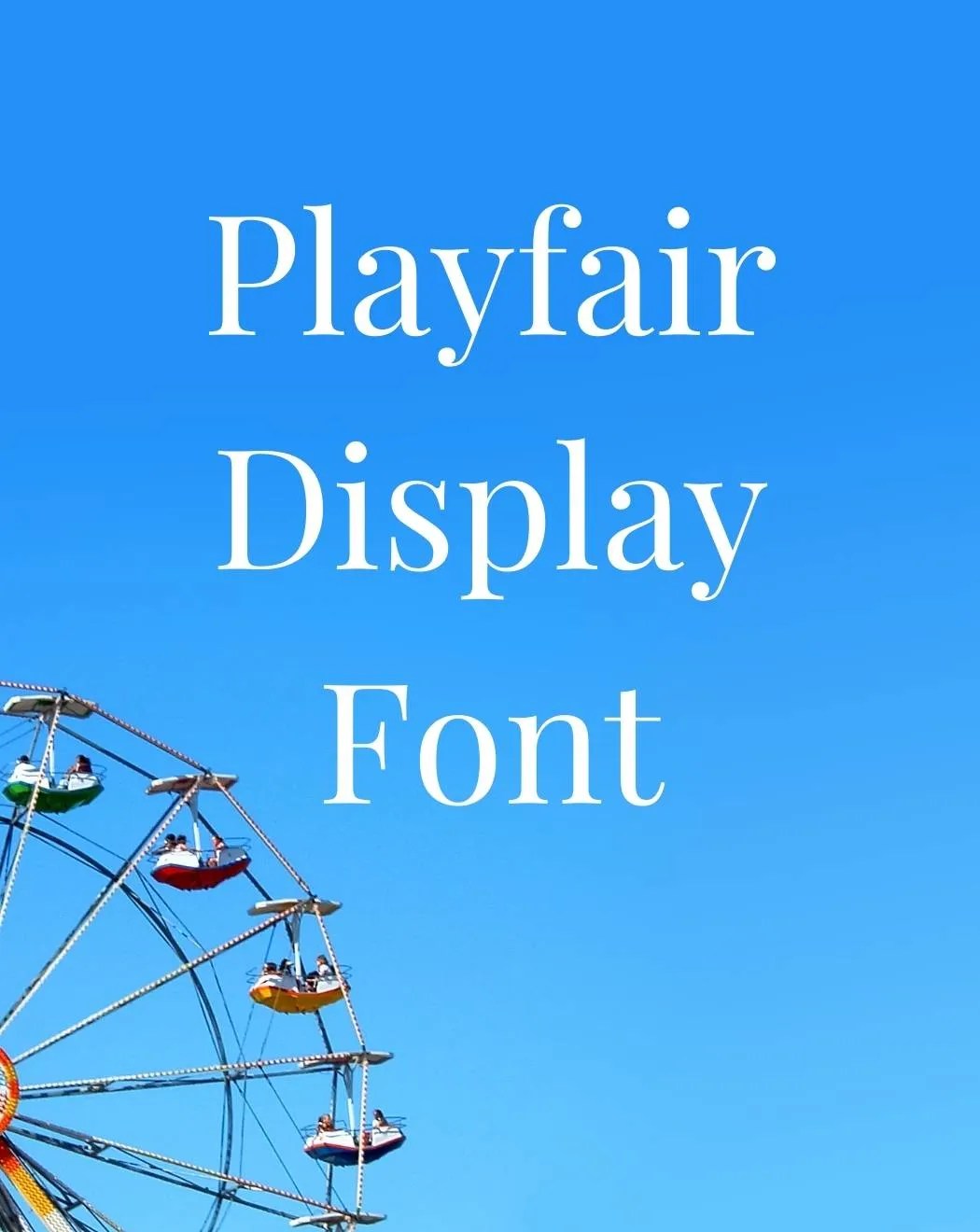 Playfair Display Font Free Download