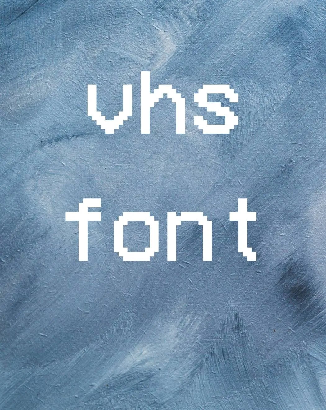 VHS Font Free Download