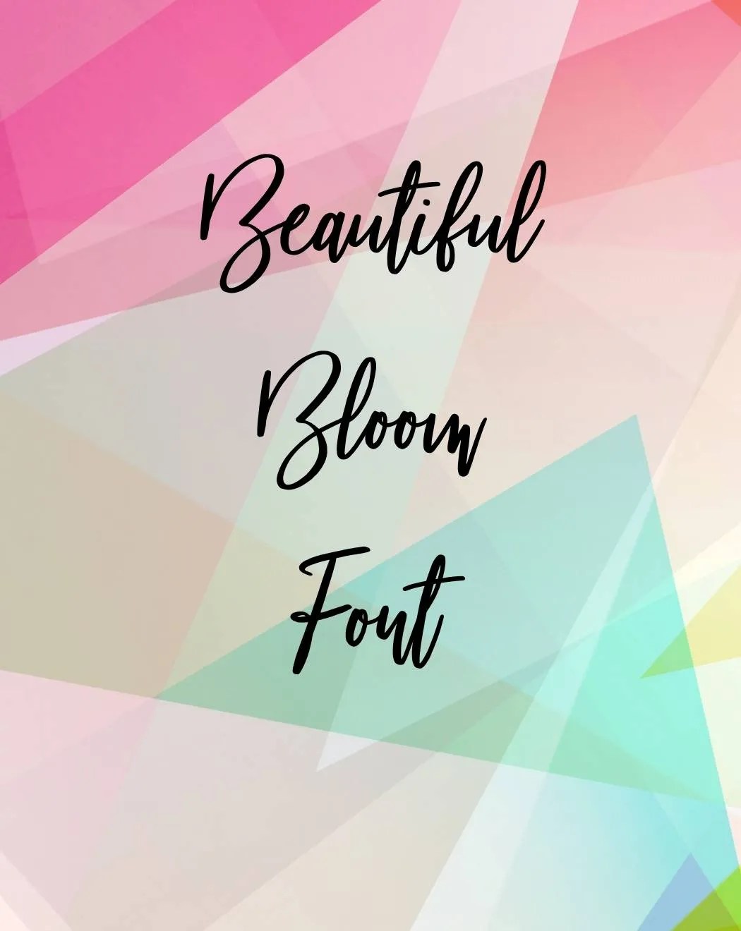 Beautiful Bloom Font Free download