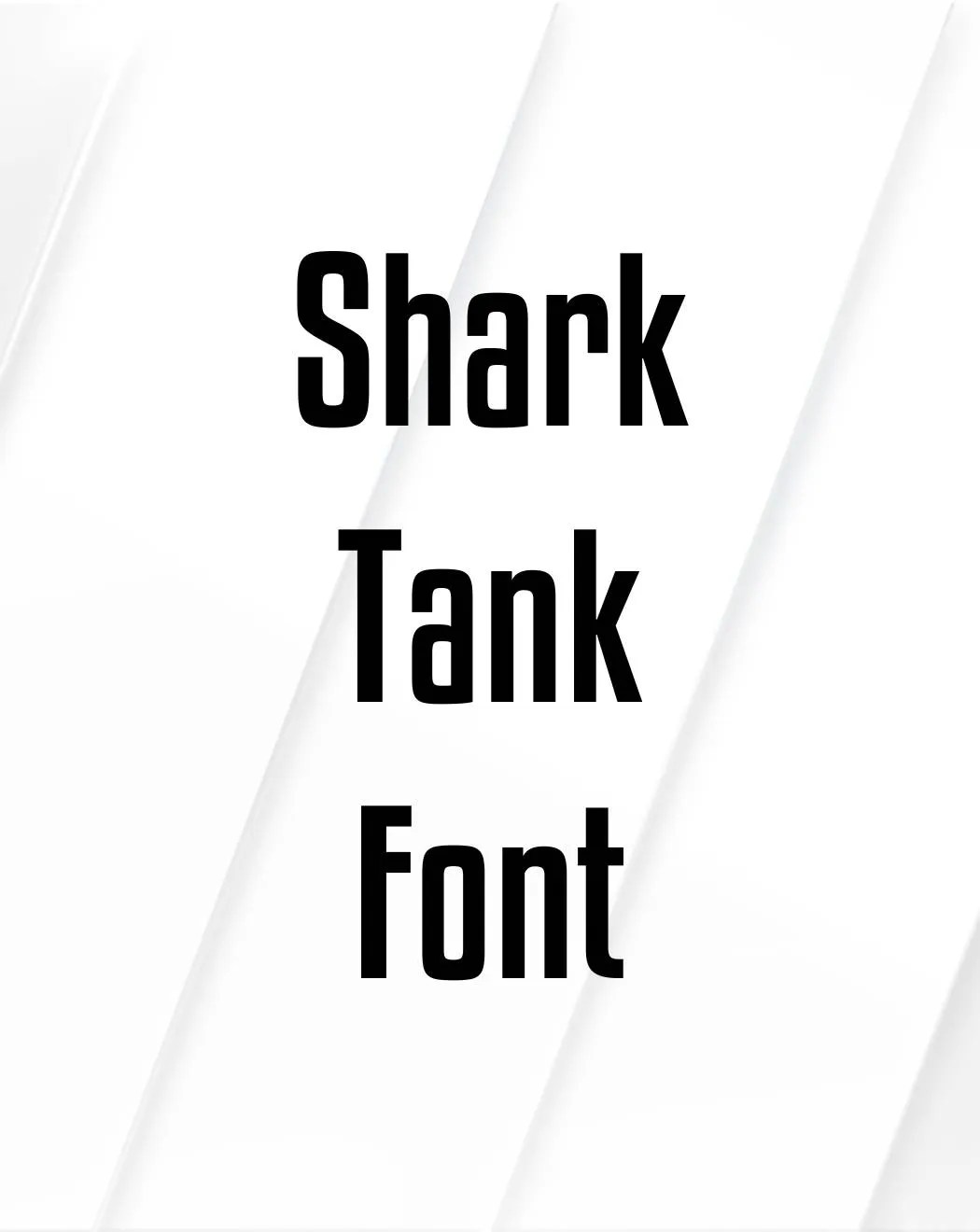 Shark Tank Font Free Download