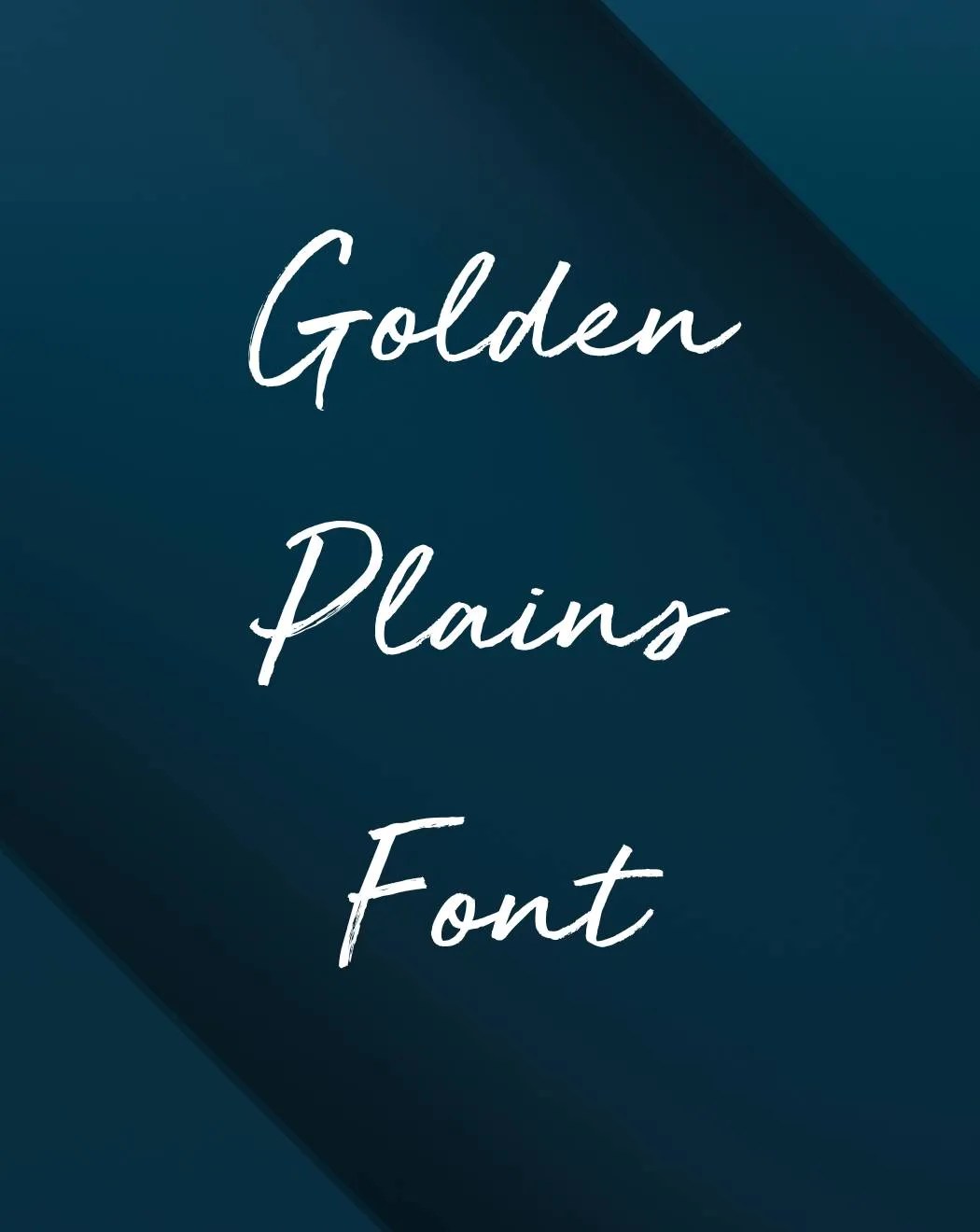 Golden Plains Font Free Download