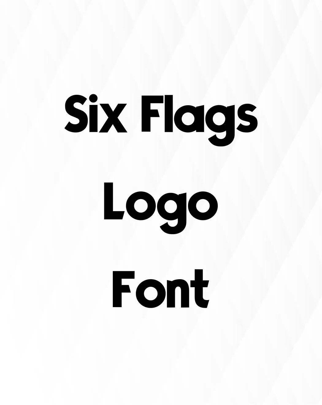 Six Flags Logo Font Free Download