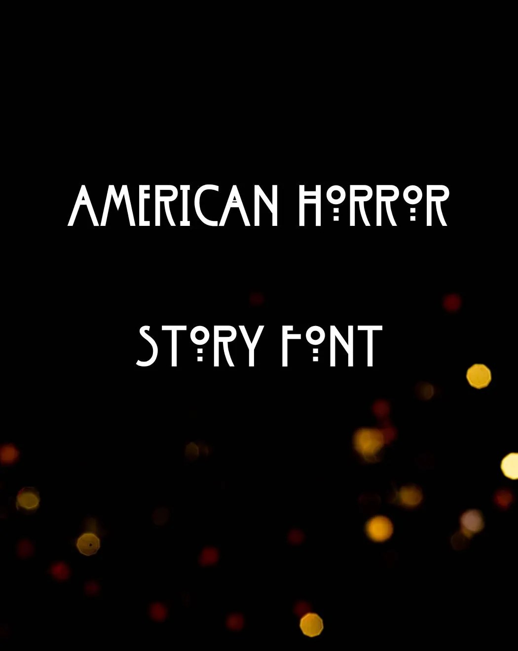 American Horror Story Font Free Download