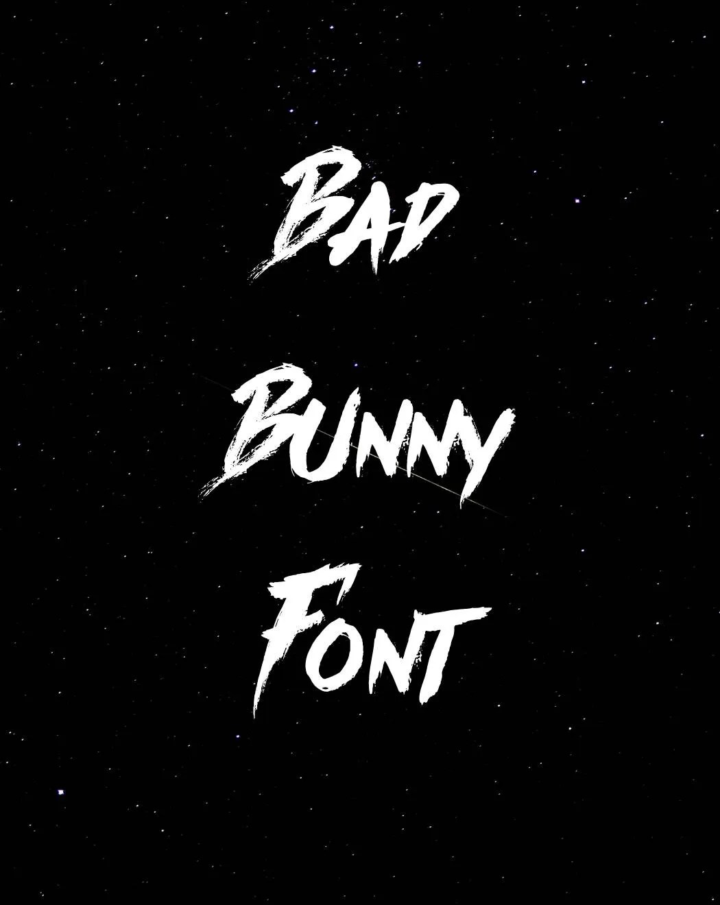 Bad Bunny Font Free Download