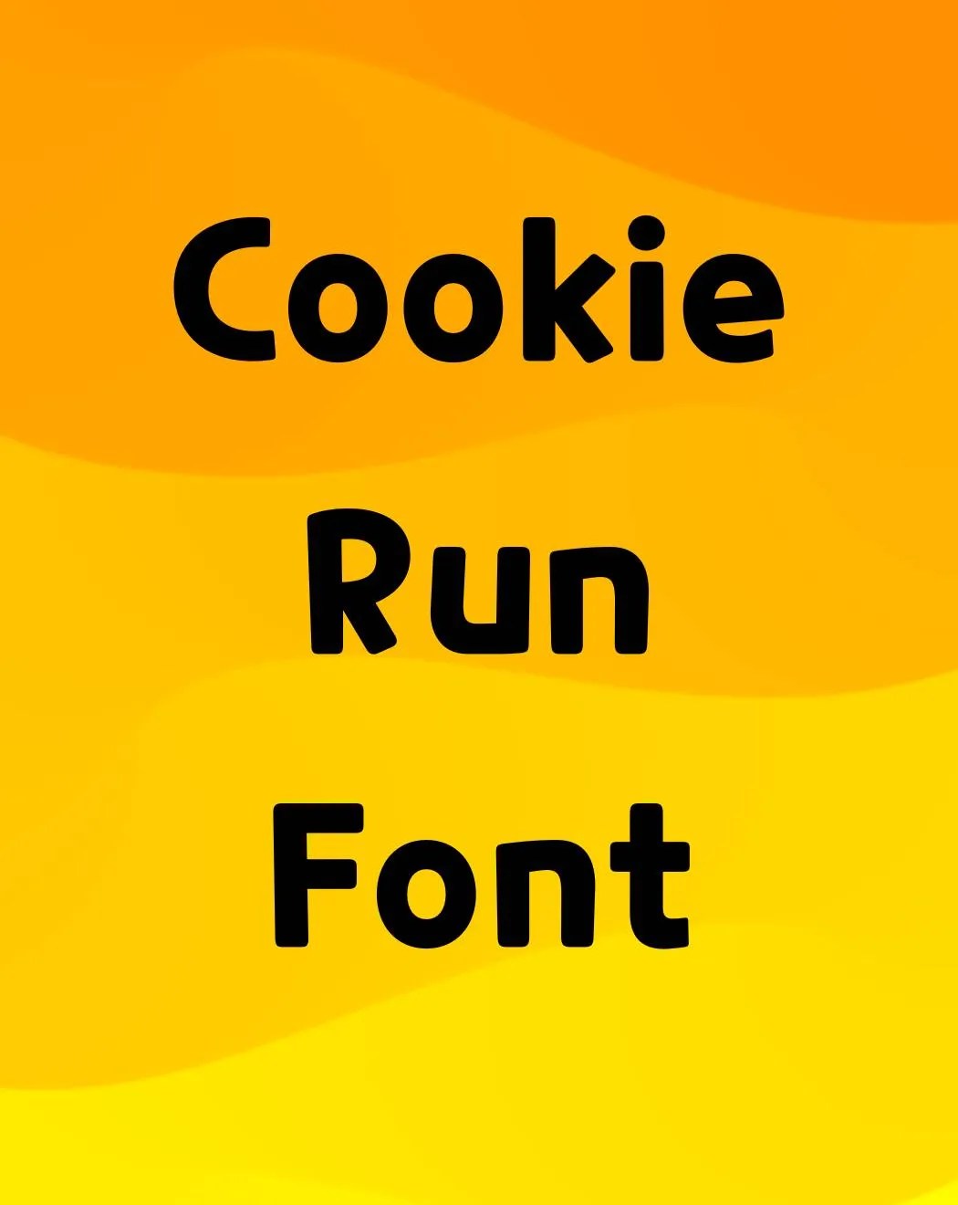 Cookie Run Font Free Download
