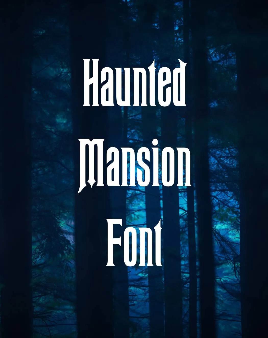 Haunted Mansion Font Free Download