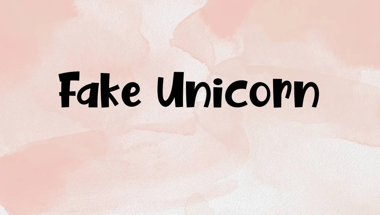 Fake Unicorn Font Free Download