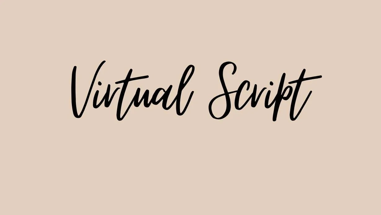 Virtual Script Font Free Download