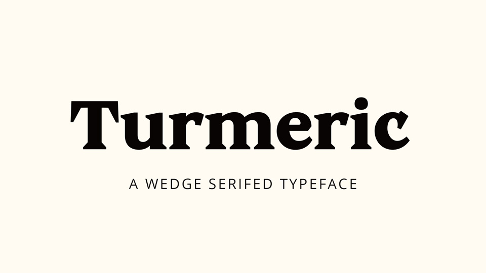 Turmeric Font Family › Fontesk