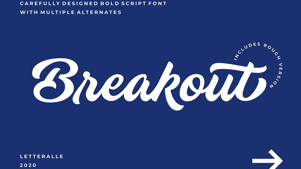 Breakout Script Font › Fontesk