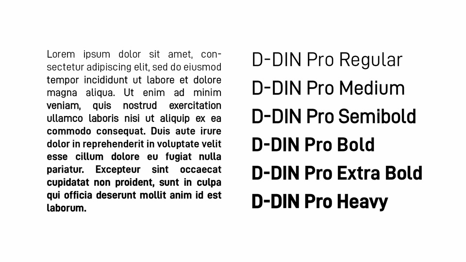 DDIN PRO Font Family › Fontesk