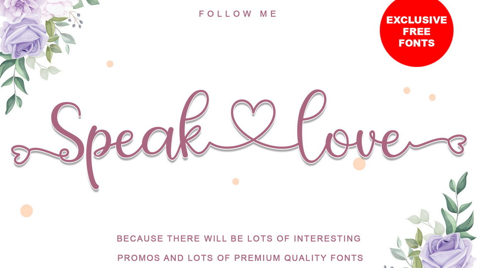 Speak Love Script Font › Fontesk