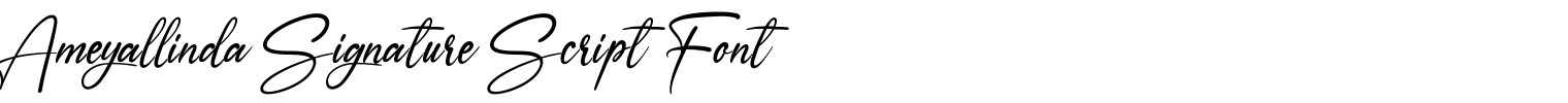 Ameyallinda Signature Script Font