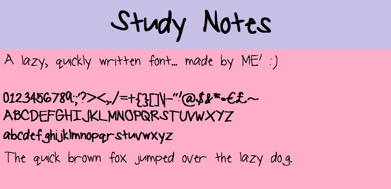 Study Notes FontM Study Notes FontM