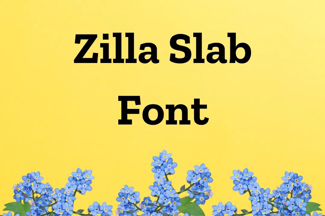 Zilla Slab Font Free Download