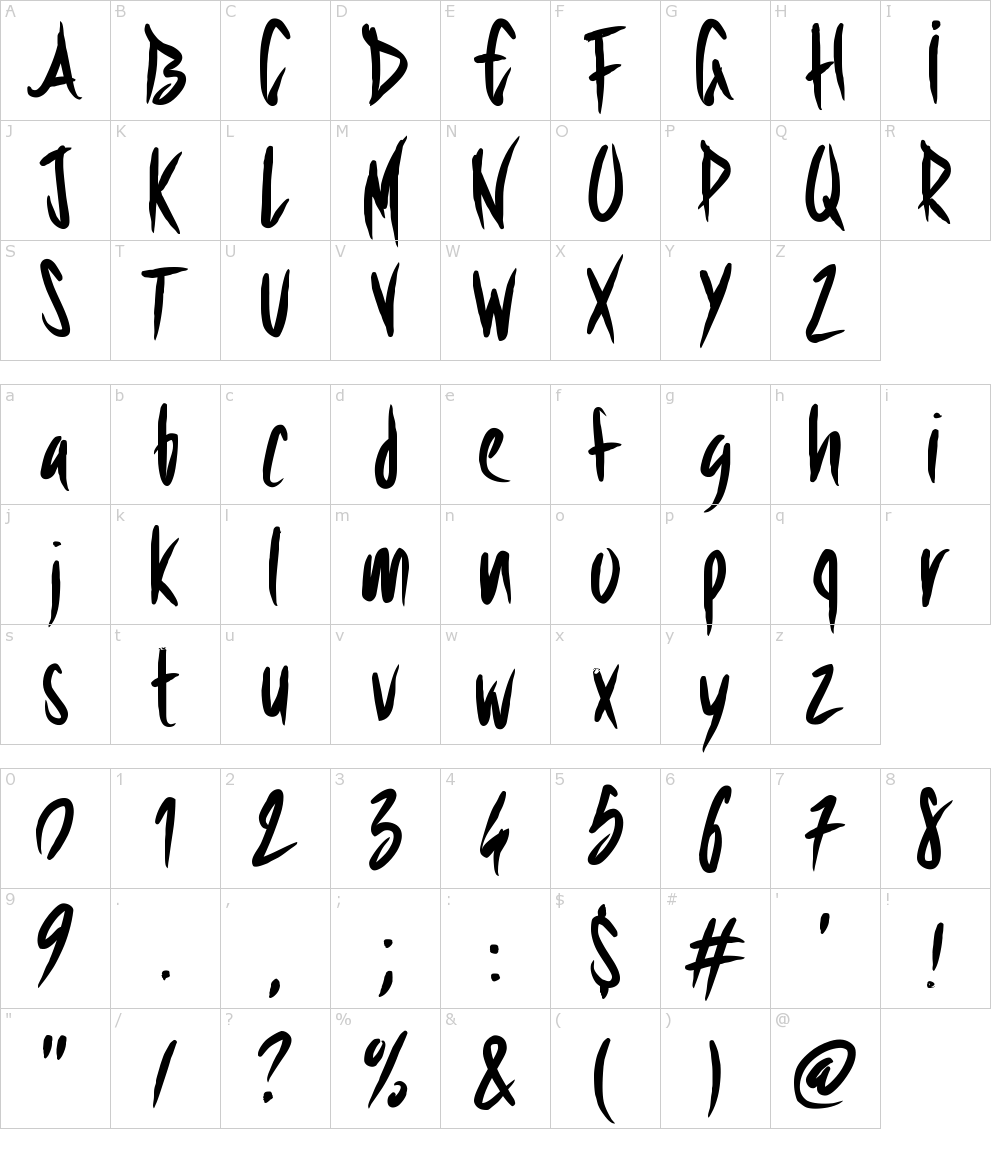 PW Sharp Brush Font Download