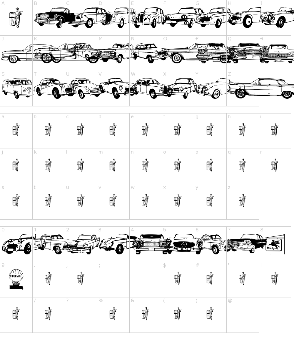 Old Car Font Download